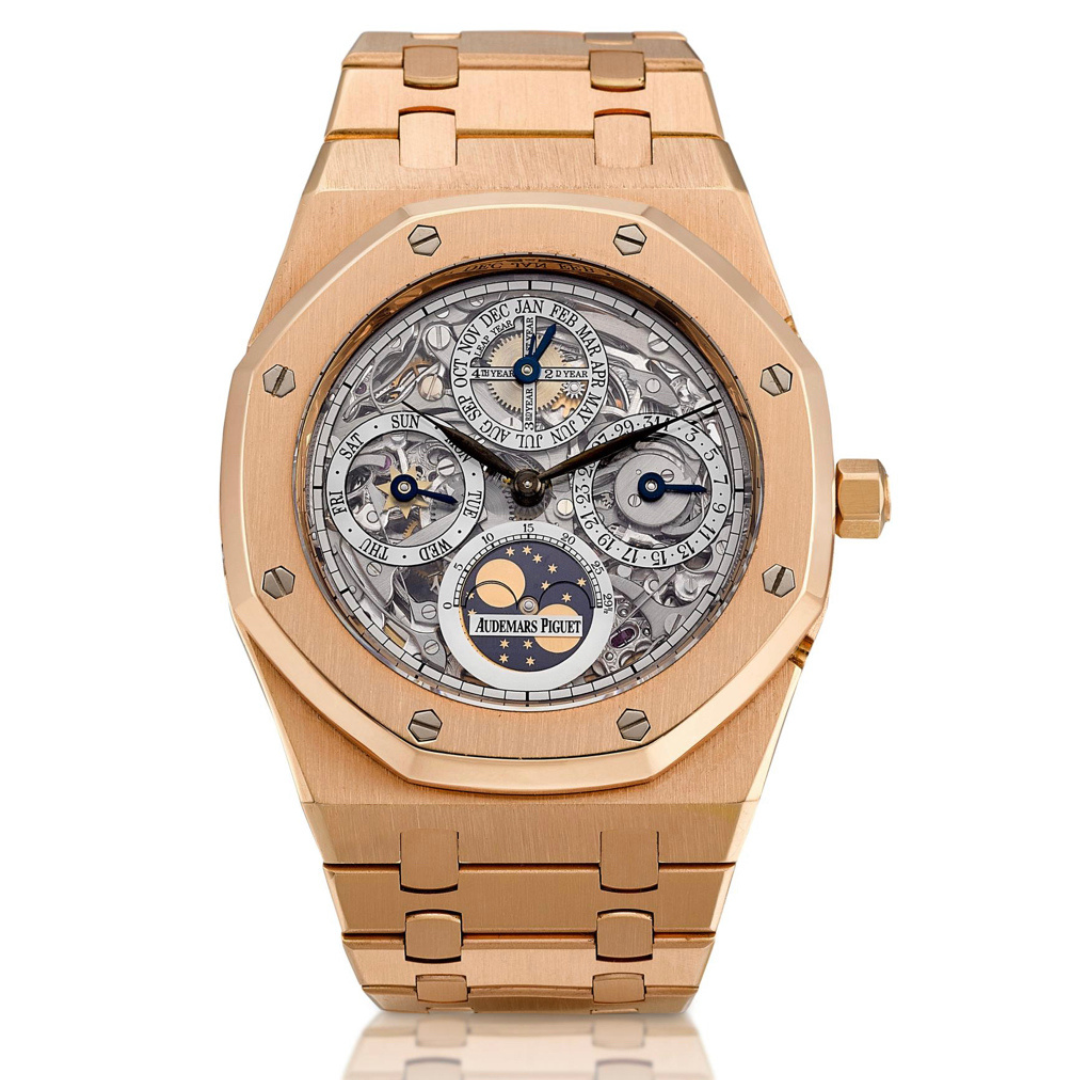 Audemars piguet outlet rose gold skeleton