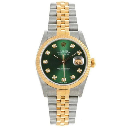 Rolex Datejust Afterset Diamond Green Dial 1980’s